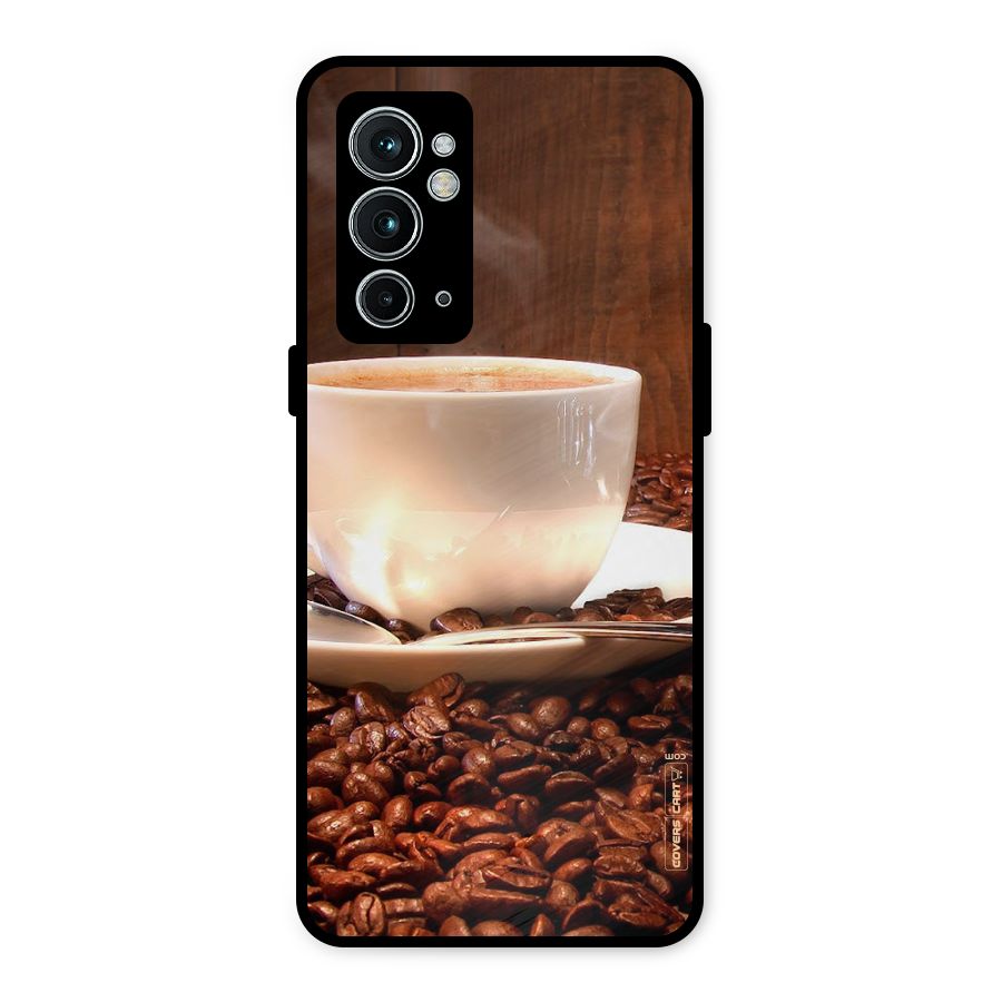 Caffeine Beans Metal Back Case for OnePlus 9RT 5G