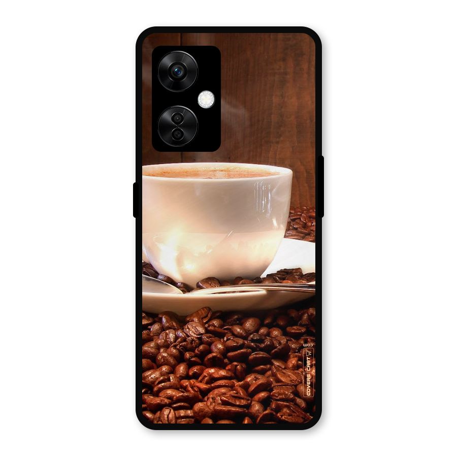 Caffeine Beans Metal Back Case for OnePlus Nord CE 3 Lite