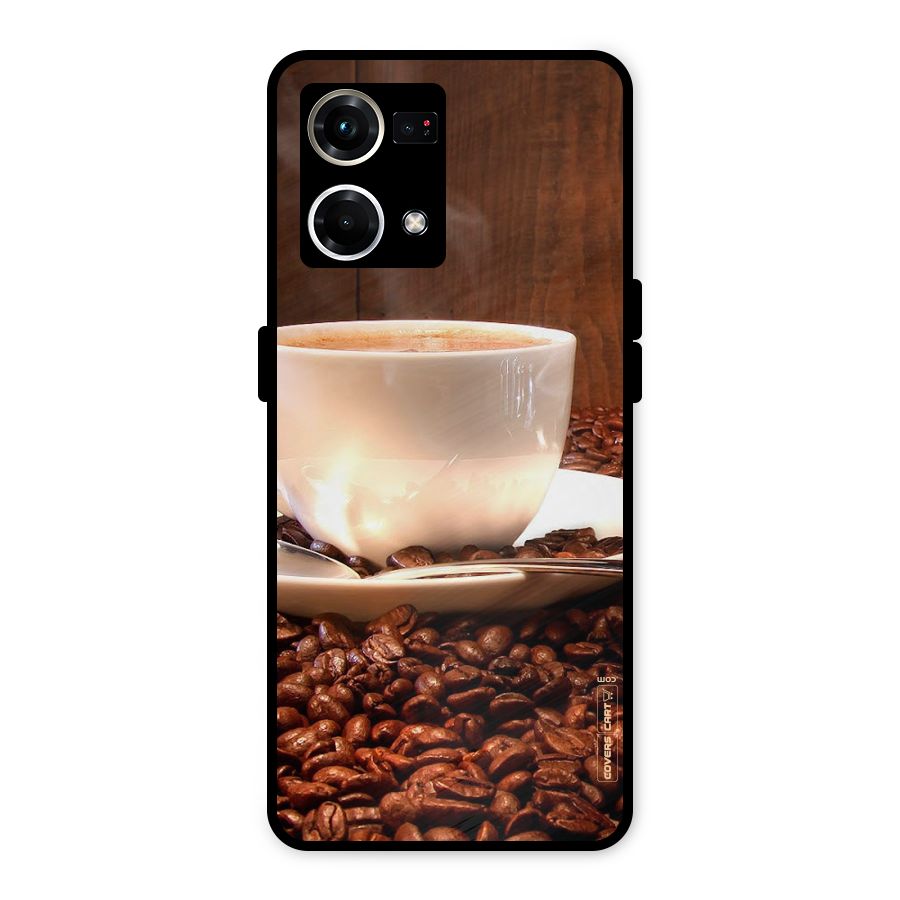 Caffeine Beans Metal Back Case for Oppo F21 Pro 4G