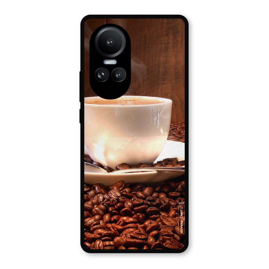Caffeine Beans Metal Back Case for Oppo Reno10 Pro
