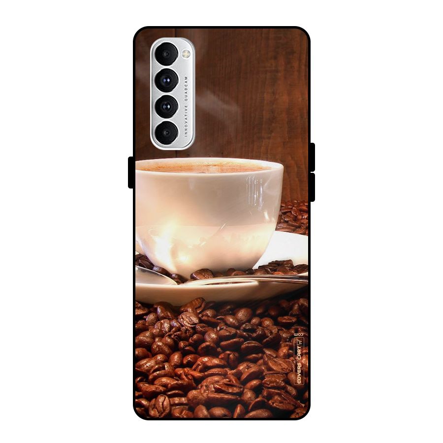 Caffeine Beans Metal Back Case for Oppo Reno4 Pro