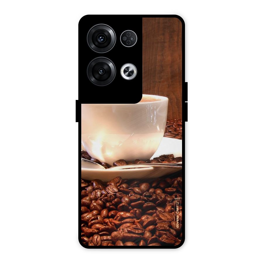 Caffeine Beans Metal Back Case for Oppo Reno8 Pro 5G