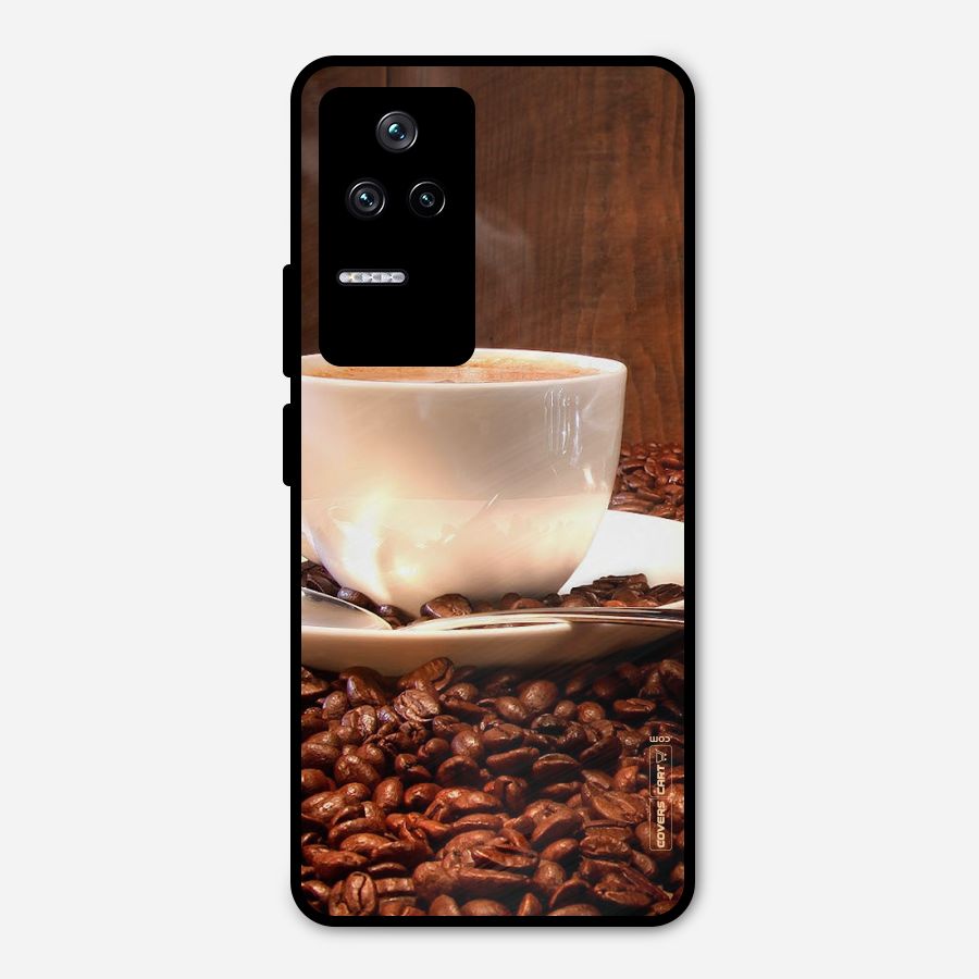 Caffeine Beans Metal Back Case for Poco F4 5G