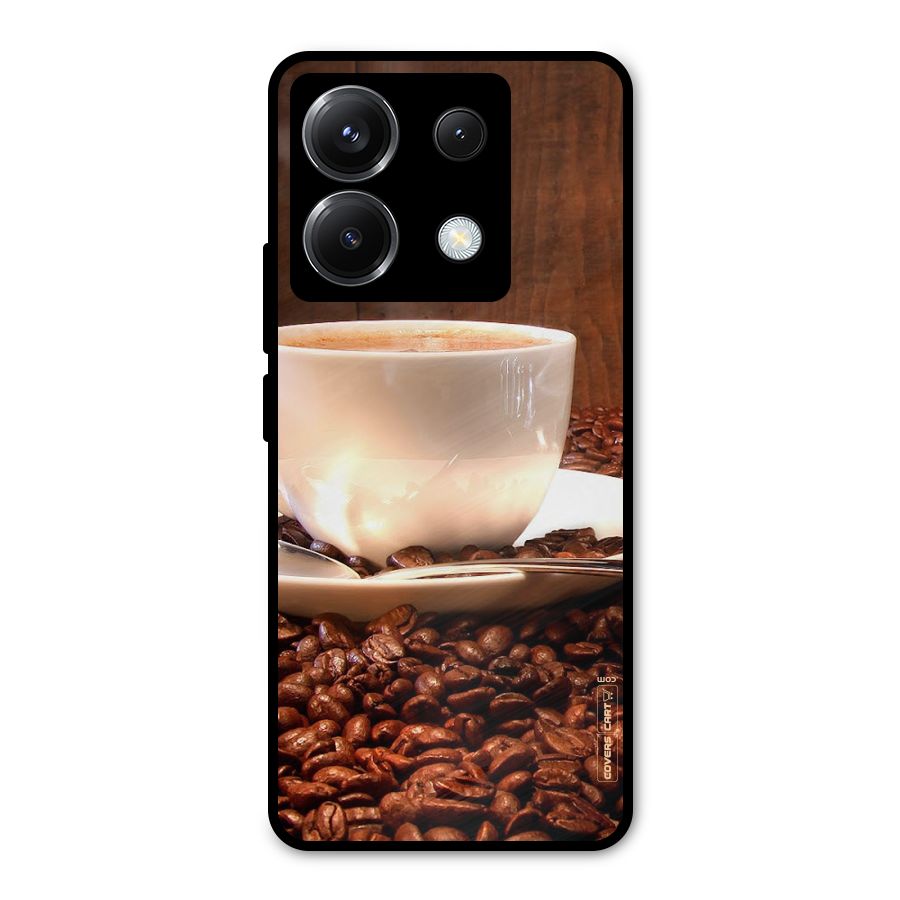 Caffeine Beans Metal Back Case for Poco X6