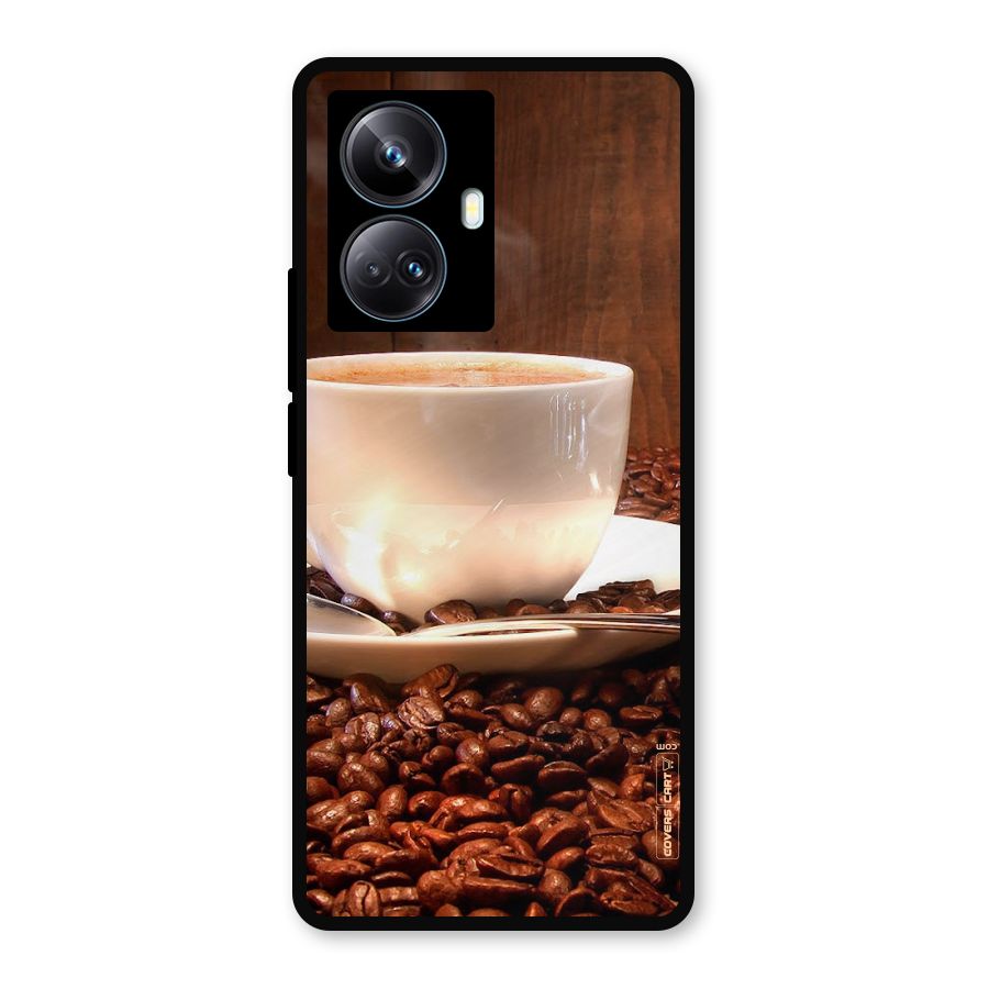 Caffeine Beans Metal Back Case for Realme 10 Pro Plus