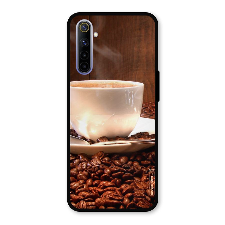 Caffeine Beans Metal Back Case for Realme 6
