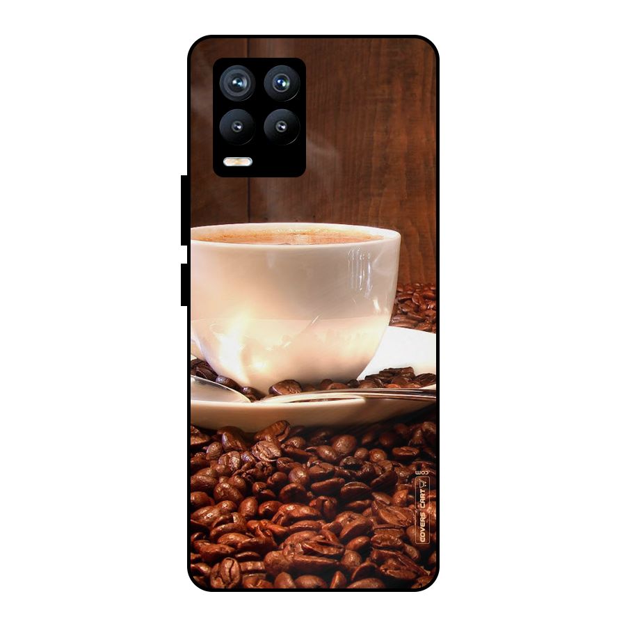 Caffeine Beans Metal Back Case for Realme 8