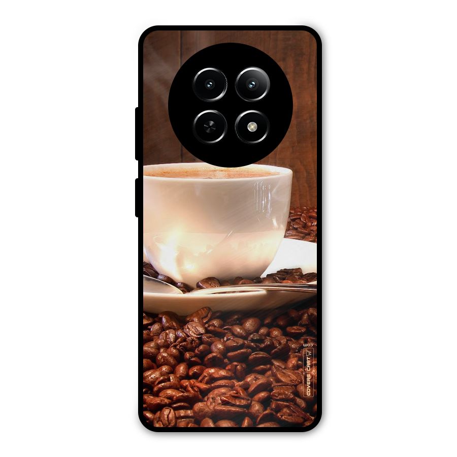 Caffeine Beans Metal Back Case for Realme Narzo 70x 5G
