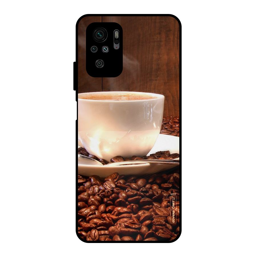 Caffeine Beans Metal Back Case for Redmi Note 10S