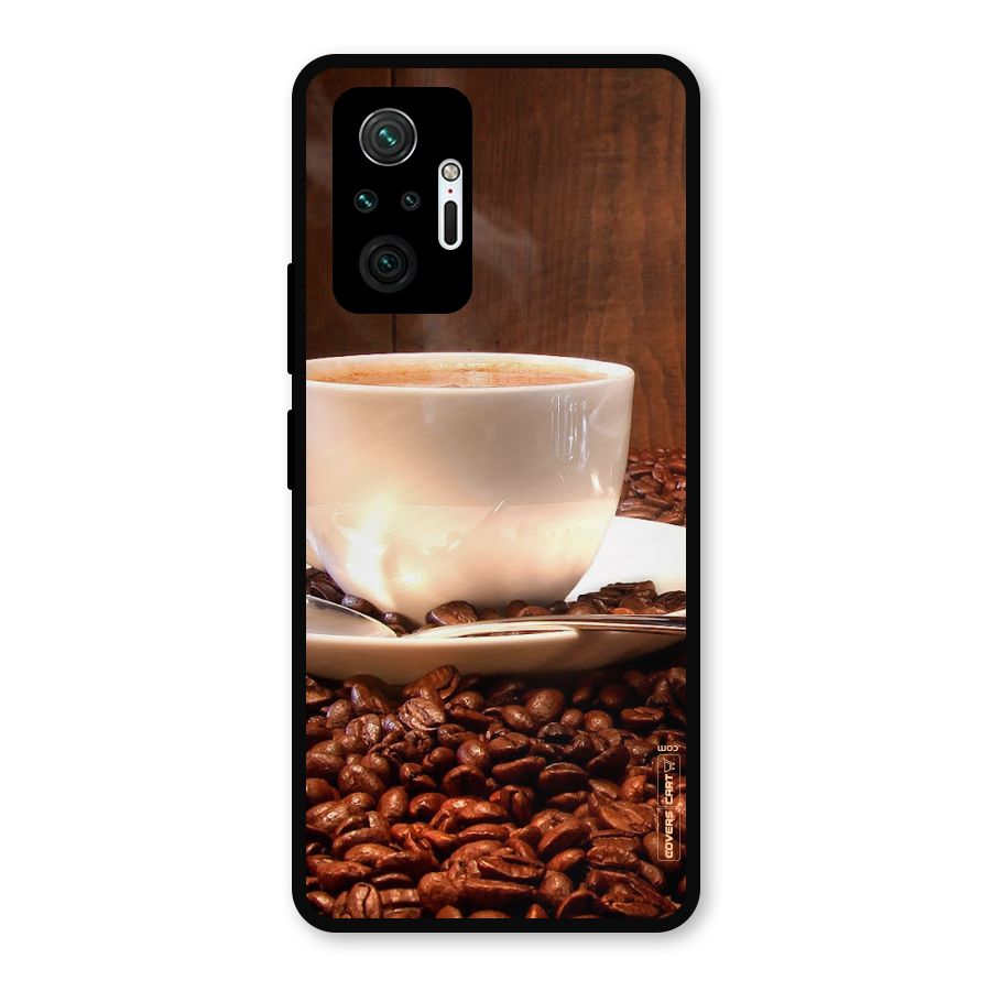 Caffeine Beans Metal Back Case for Redmi Note 10 Pro Max