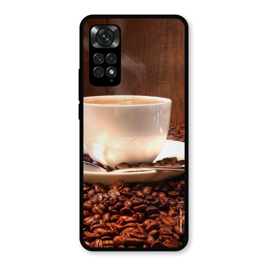Caffeine Beans Metal Back Case for Redmi Note 11s