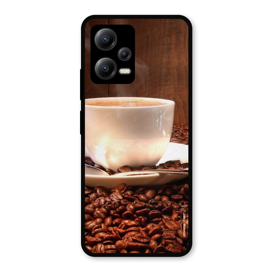 Caffeine Beans Metal Back Case for Redmi Note 12 5G