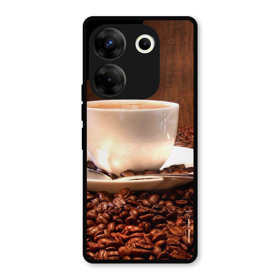 Caffeine Beans Metal Back Case for Tecno Camon 20