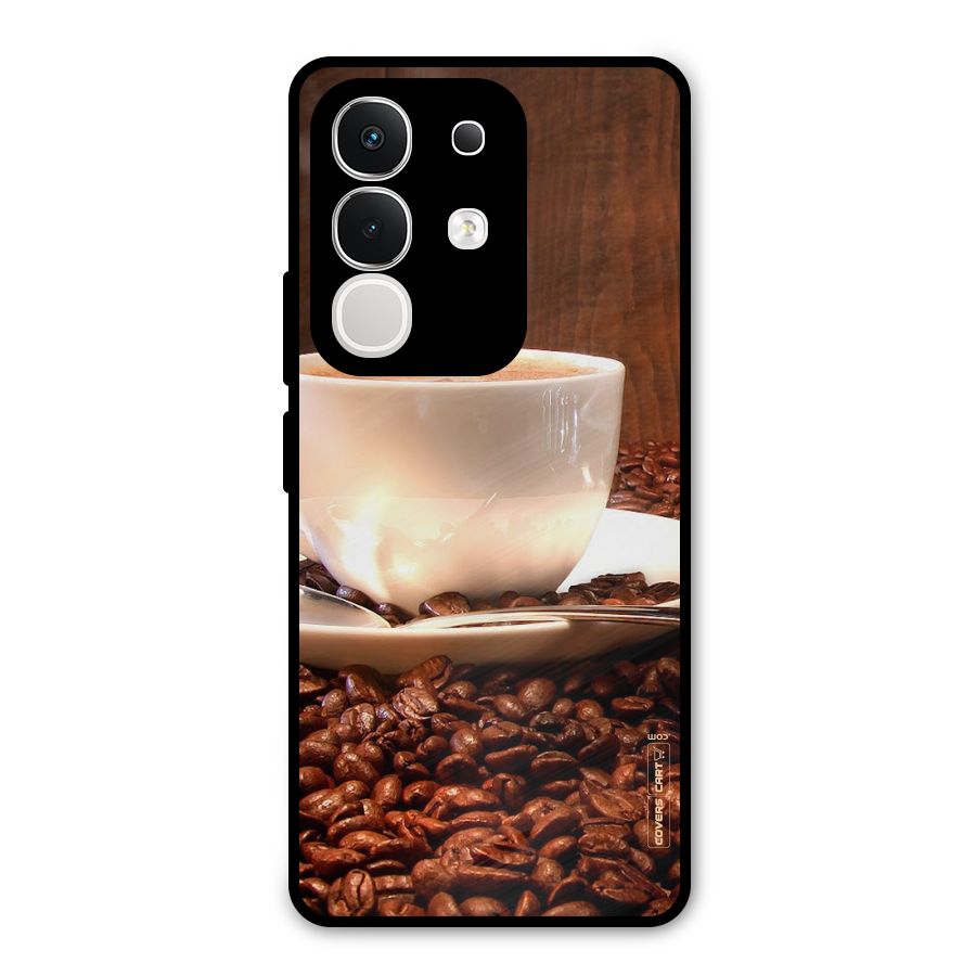 Caffeine Beans Metal Back Case for Vivo T4x