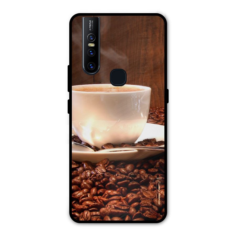 Caffeine Beans Metal Back Case for Vivo V15