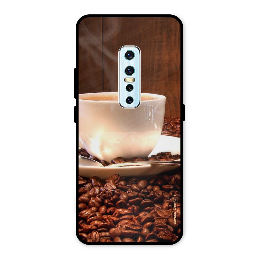 Caffeine Beans Metal Back Case for Vivo V17 Pro