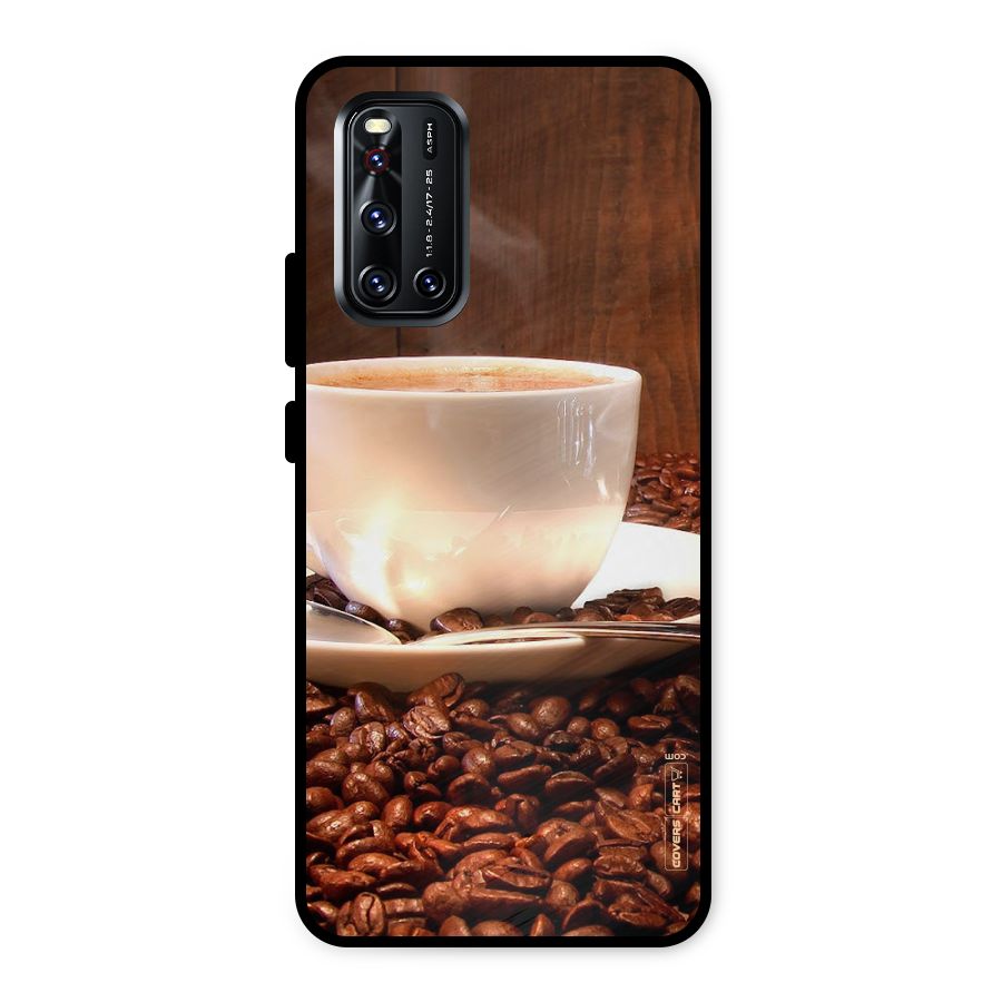 Caffeine Beans Metal Back Case for Vivo V19