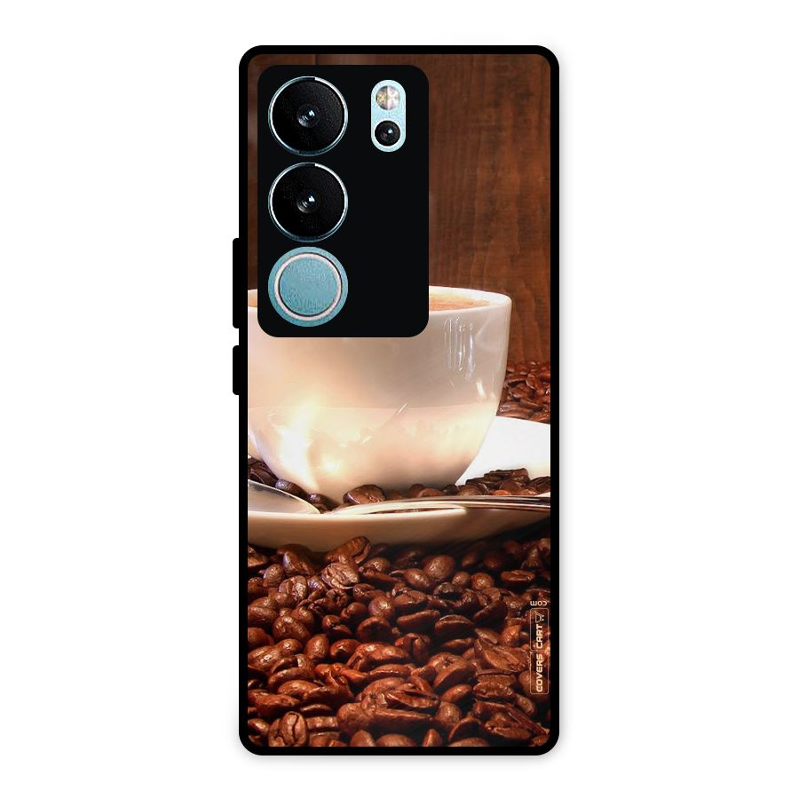 Caffeine Beans Metal Back Case for Vivo V29
