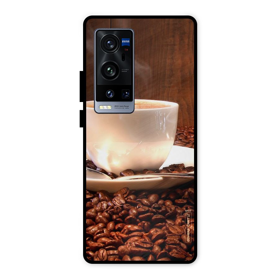 Caffeine Beans Metal Back Case for Vivo X60 Pro Plus