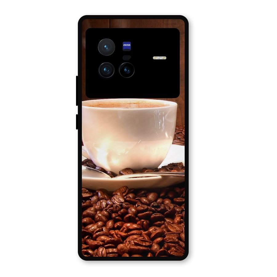 Caffeine Beans Metal Back Case for Vivo X80