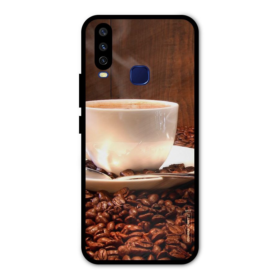 Caffeine Beans Metal Back Case for Vivo Y12