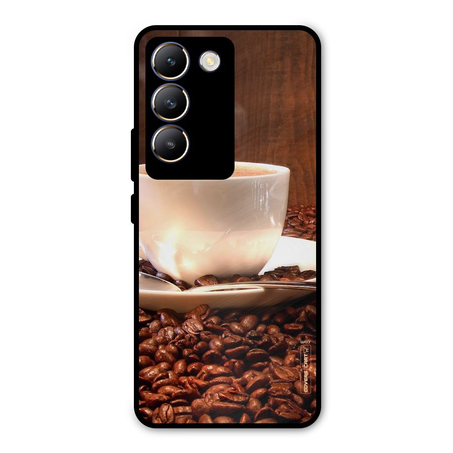 Caffeine Beans Metal Back Case for Vivo Y200e