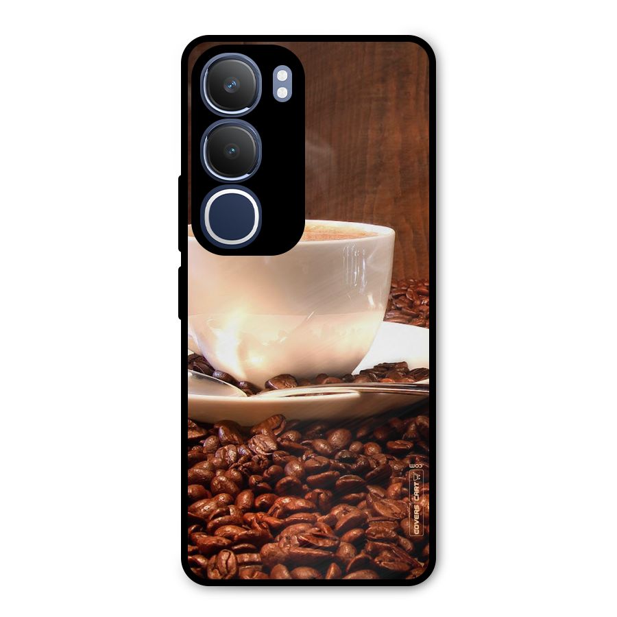 Caffeine Beans Metal Back Case for Vivo Y29