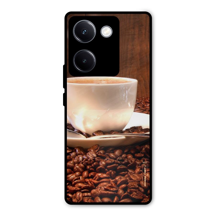 Caffeine Beans Metal Back Case for Vivo Y300 Plus