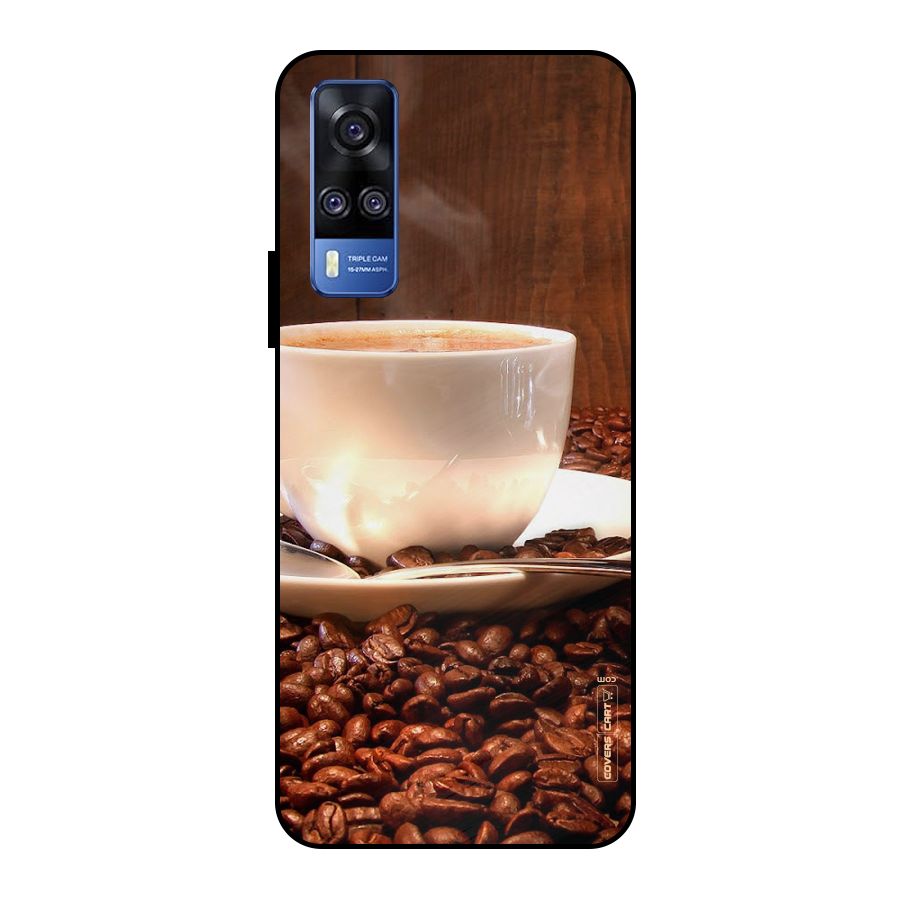 Caffeine Beans Metal Back Case for Vivo Y51