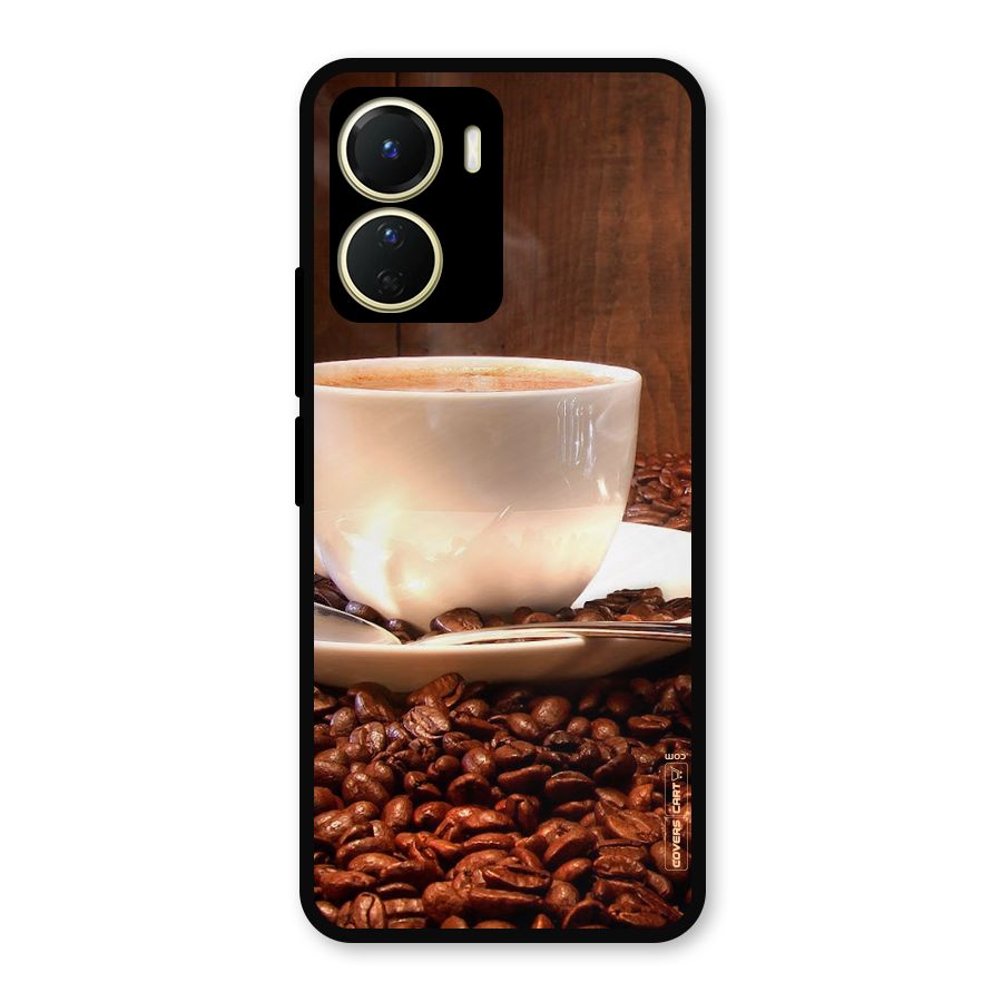 Caffeine Beans Metal Back Case for Vivo Y56