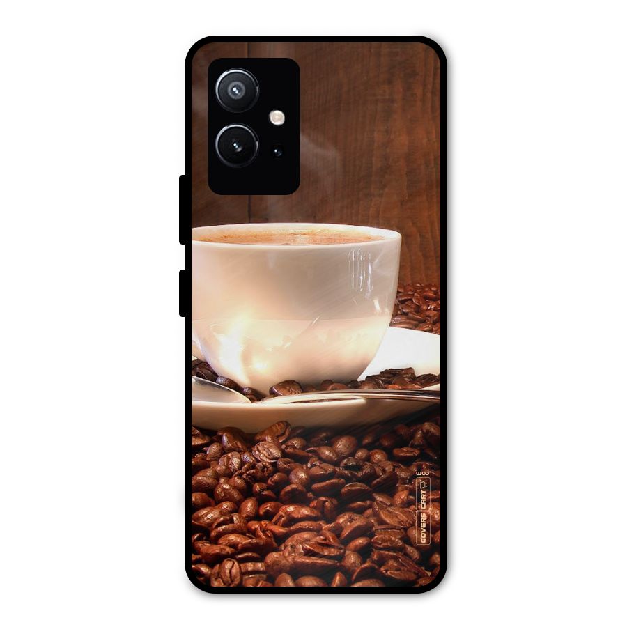 Caffeine Beans Metal Back Case for Vivo Y75 5G