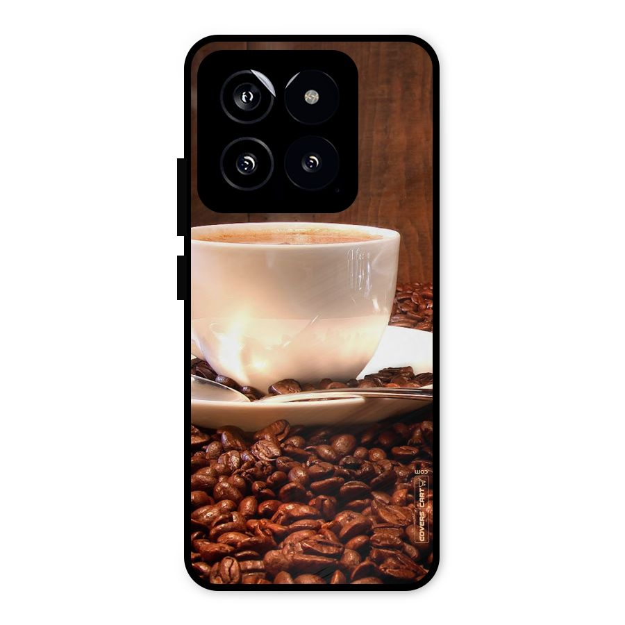 Caffeine Beans Metal Back Case for Xiaomi 14