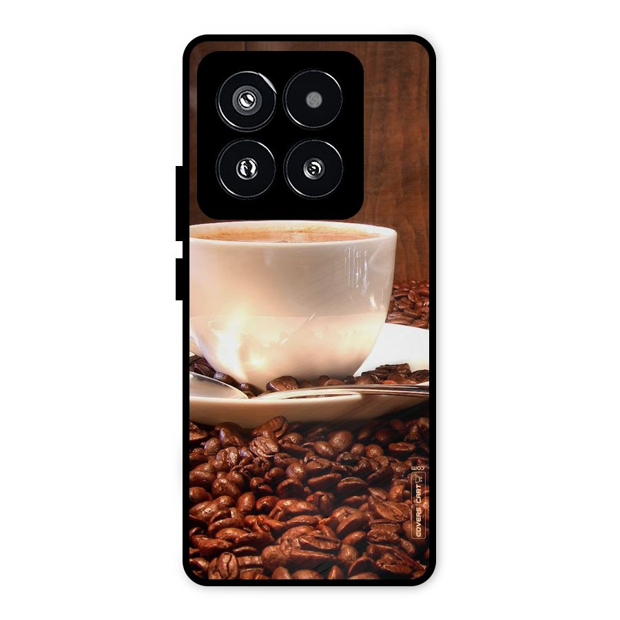 Caffeine Beans Metal Back Case for Xiaomi 14 Pro