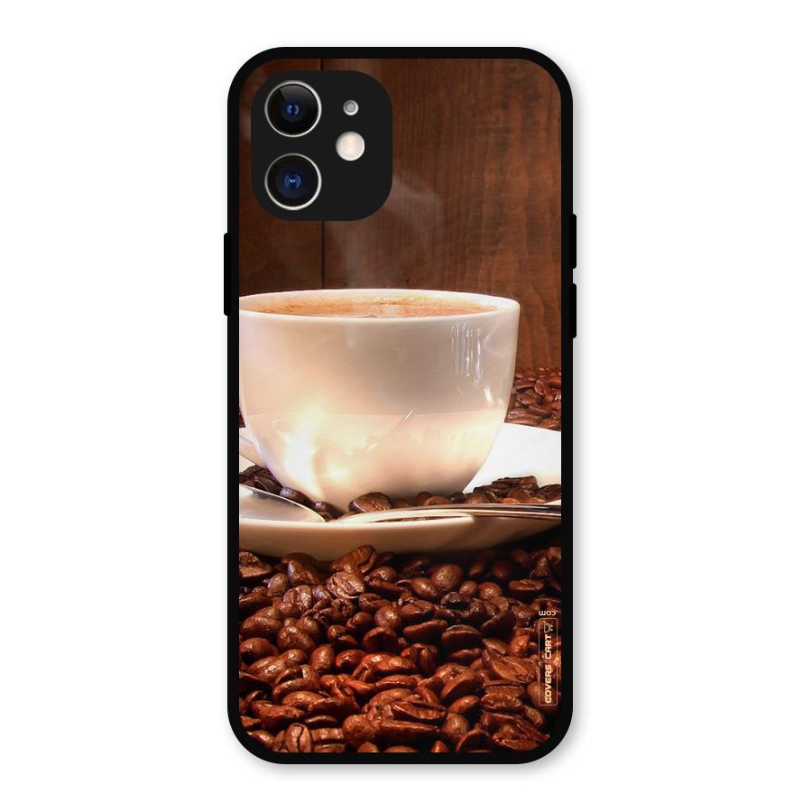 Caffeine Beans Metal Back Case for iPhone 12