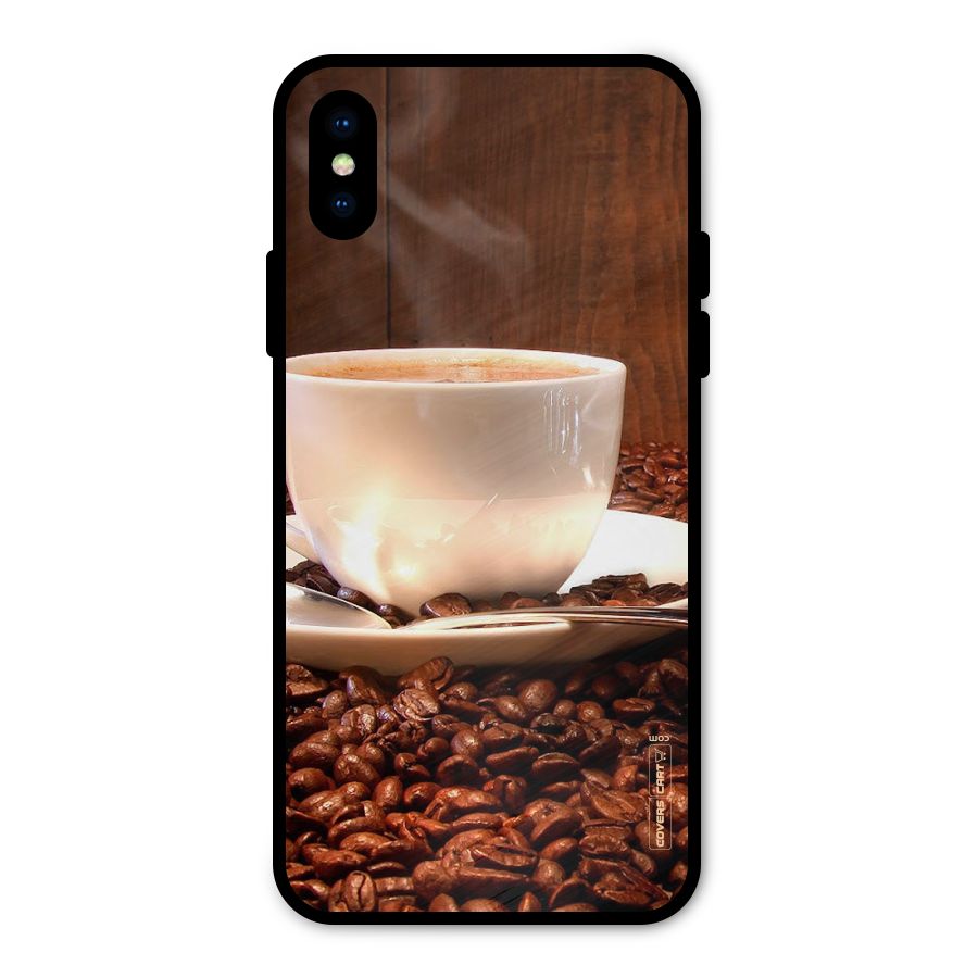 Caffeine Beans Metal Back Case for iPhone XS