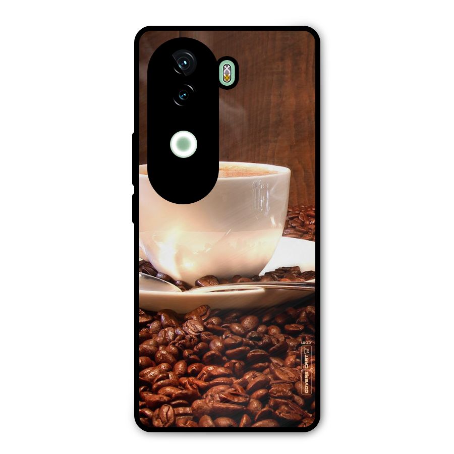 Caffeine Beans Metal Back Case for iQOO Z9s