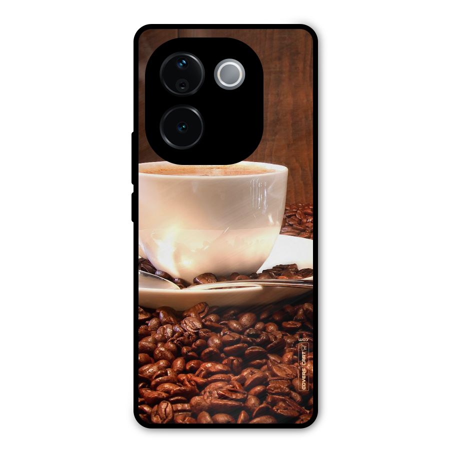 Caffeine Beans Metal Back Case for iQOO Z9s Pro