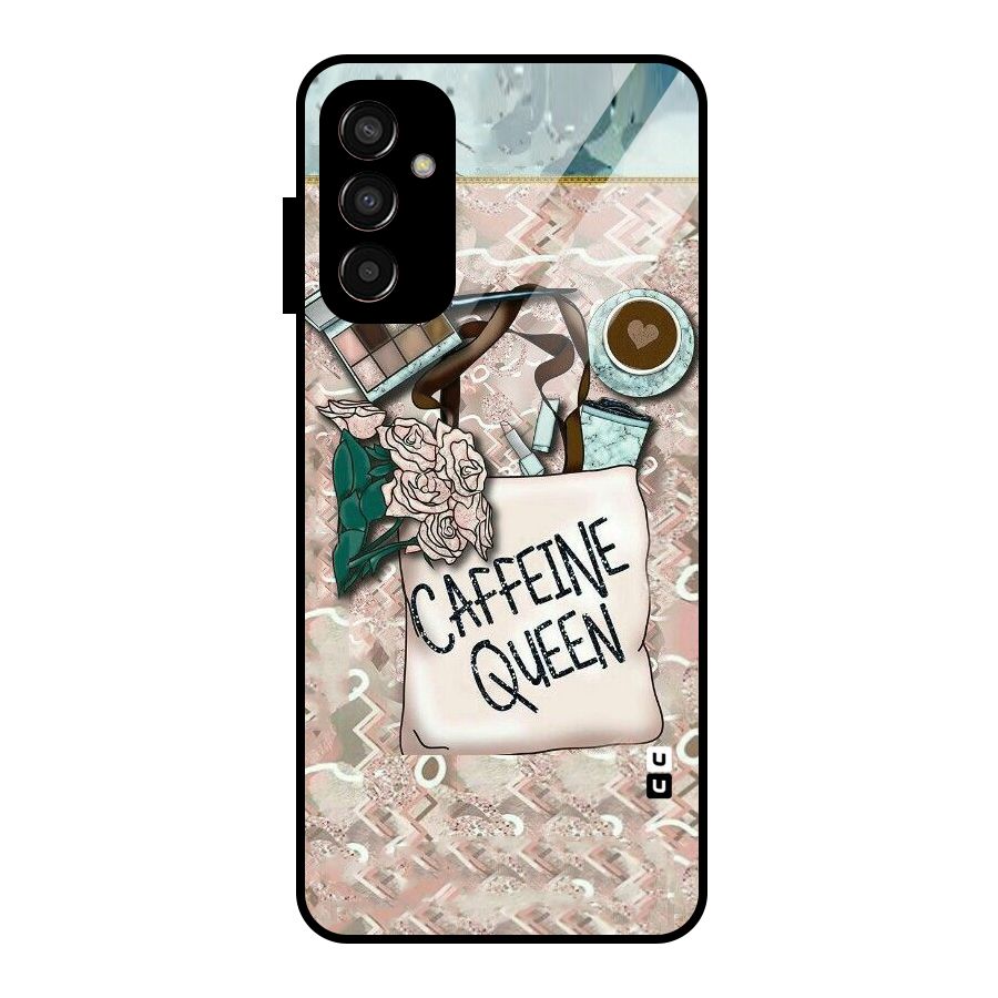Caffeine Queen Glass Back Case for Galaxy F13