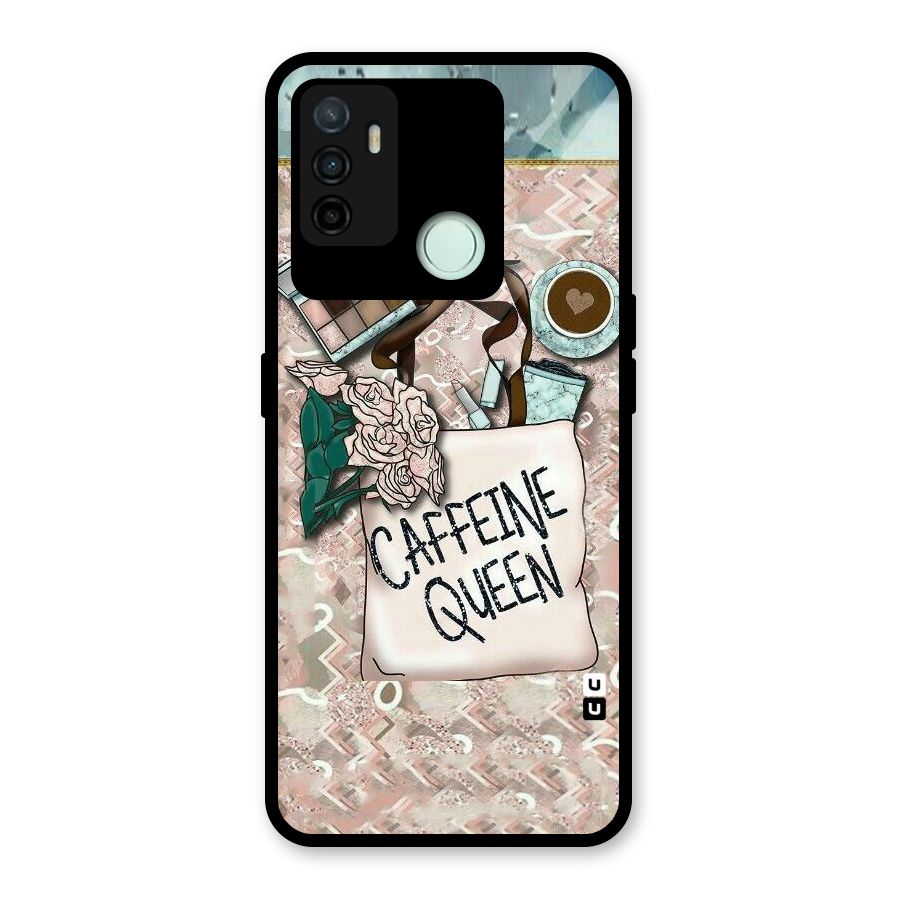 Caffeine Queen Glass Back Case for Oppo A53