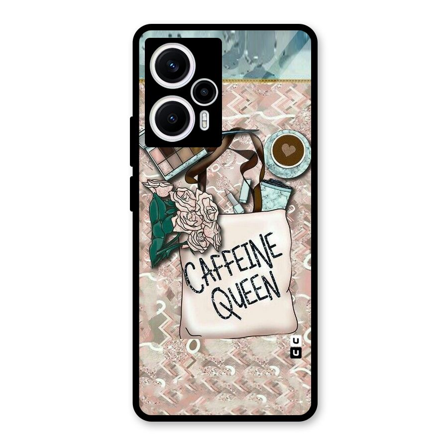 Caffeine Queen Glass Back Case for Poco F5