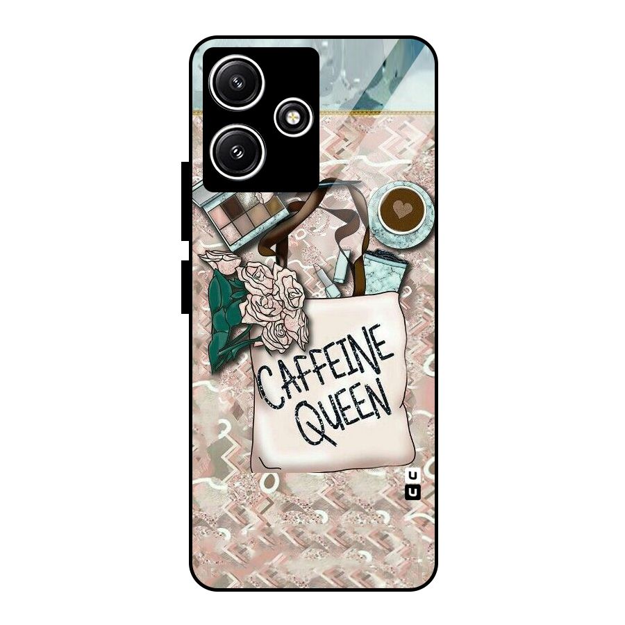 Caffeine Queen Glass Back Case for Poco M6 Pro