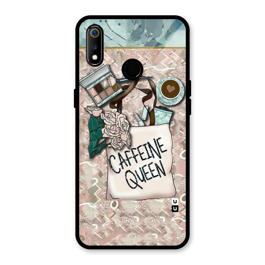Caffeine Queen Glass Back Case for Realme 3i