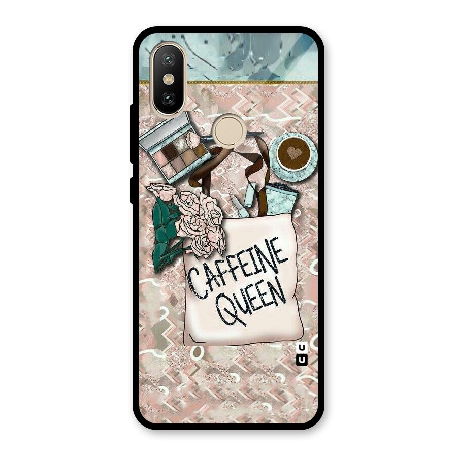Caffeine Queen Glass Back Case for Redmi A2