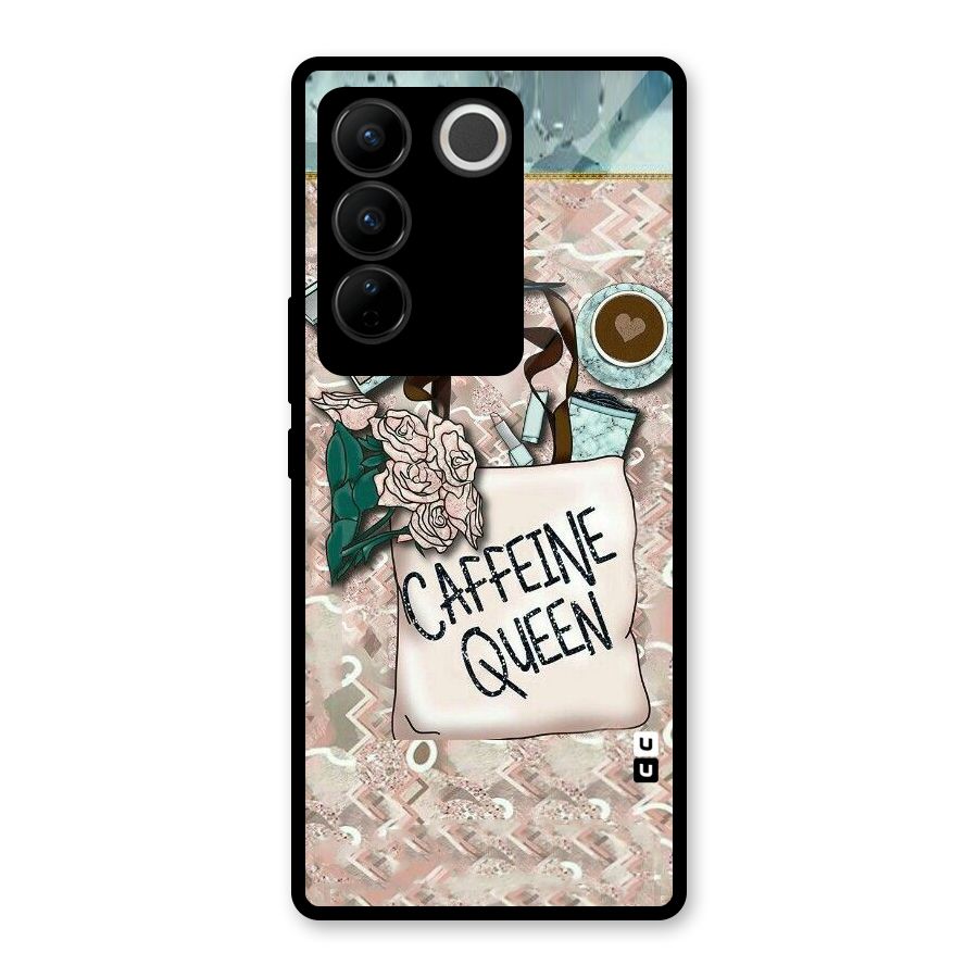 Caffeine Queen Glass Back Case for Vivo V27
