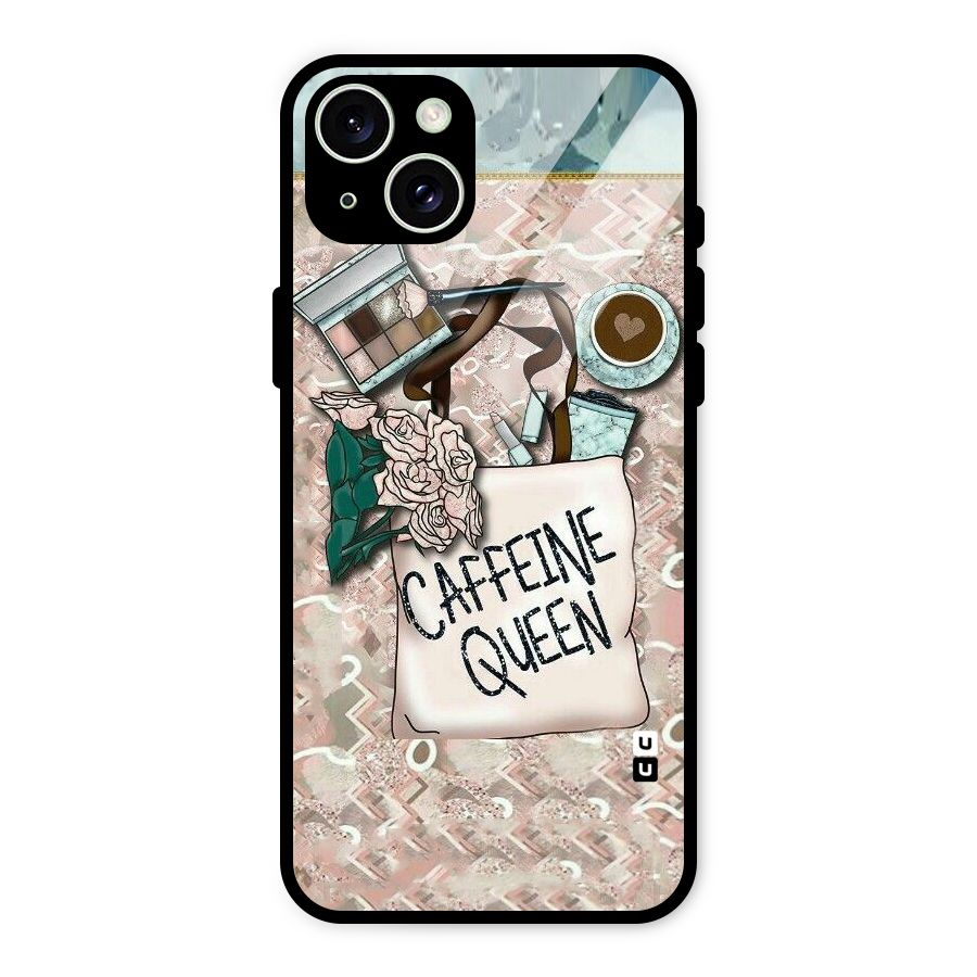 Caffeine Queen Glass Back Case for iPhone 15 Plus