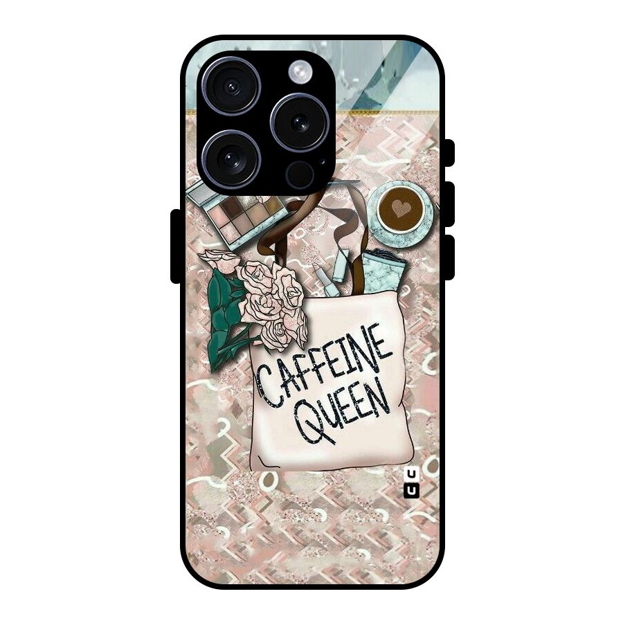 Caffeine Queen Glass Back Case for iPhone 15 Pro