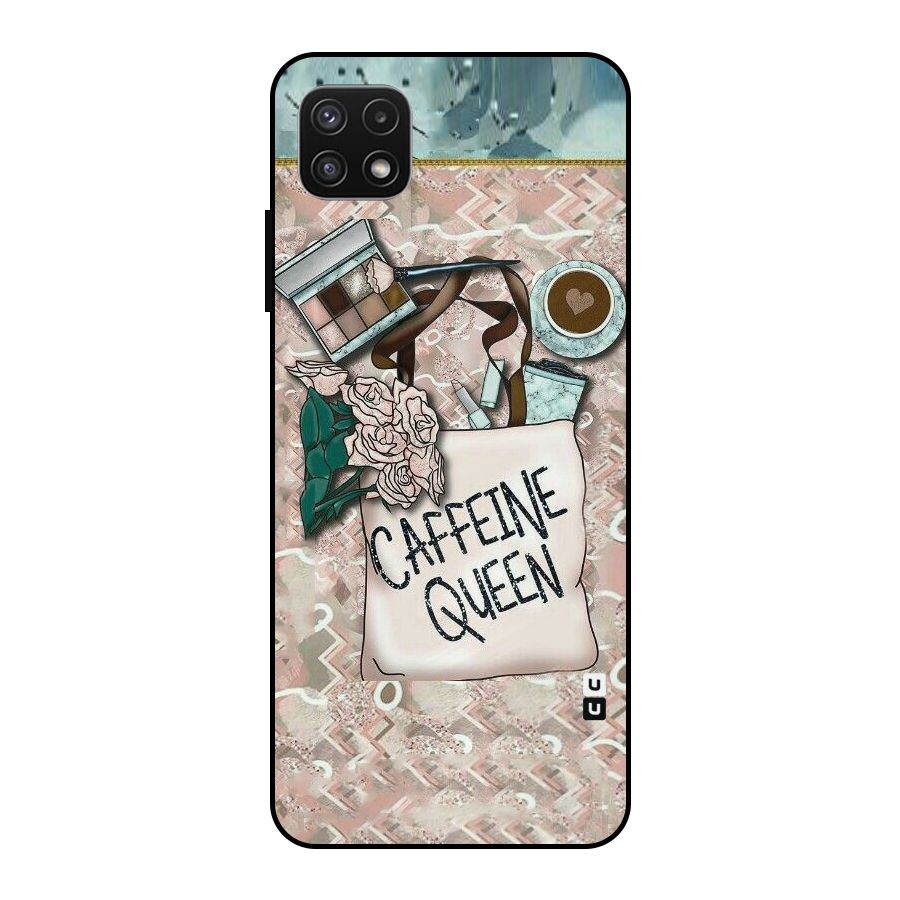 Caffeine Queen Metal Back Case for Galaxy A22 5G