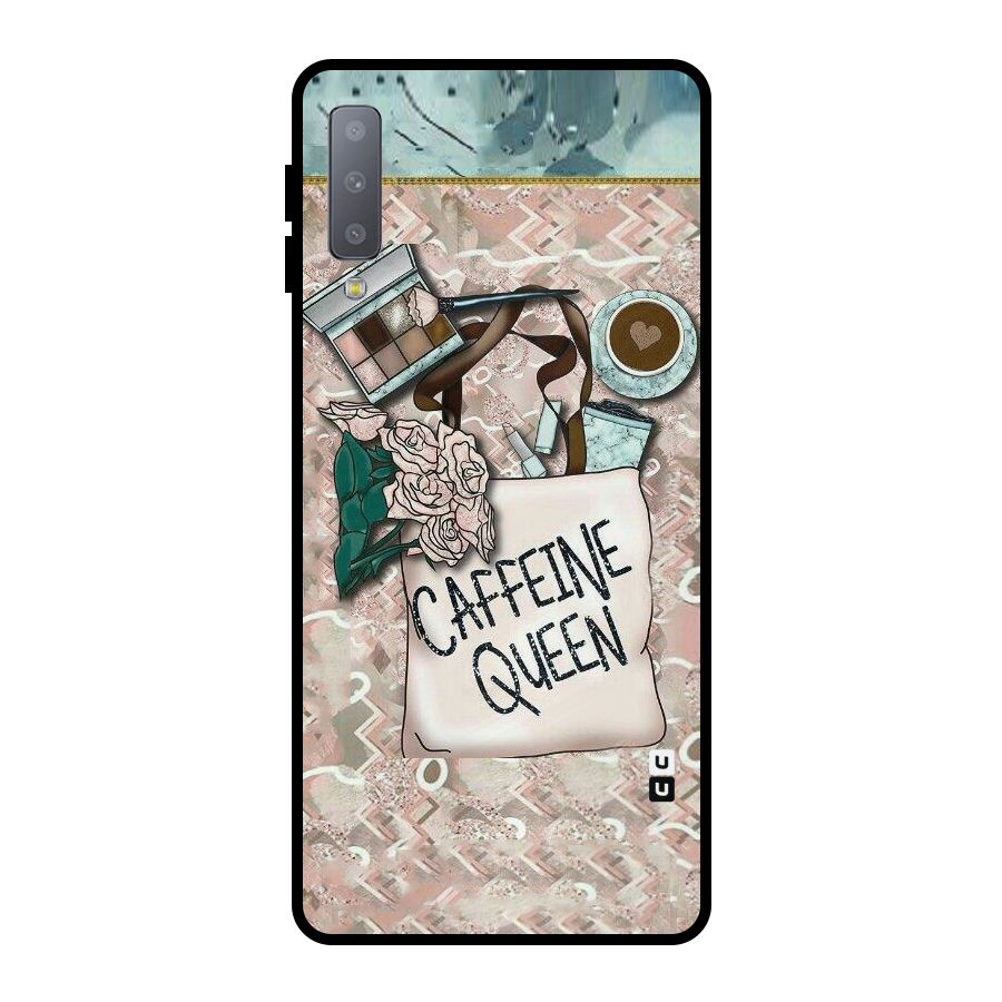 Caffeine Queen Metal Back Case for Galaxy A7 (2018)