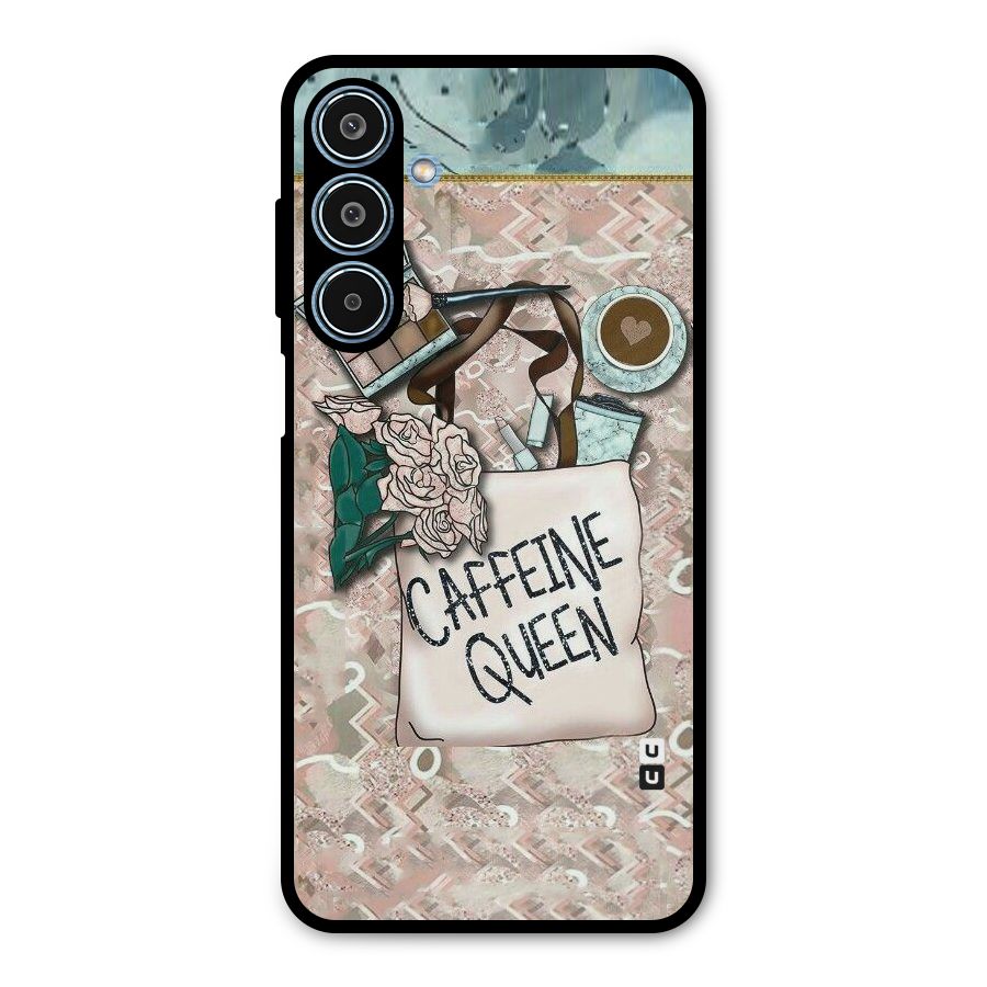 Caffeine Queen Metal Back Case for Galaxy M35