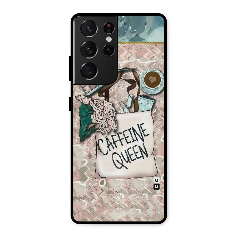 Caffeine Queen Metal Back Case for Galaxy S21 Ultra 5G